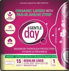 Pesukaitsed Gentle Day 15 tk, 155 mm hind ja info | Tampoonid, hügieenisidemed, menstruaalanumad | kaup24.ee