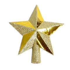 Верхушка для елки Звезда, золотая цена и информация | елочные украшения | kaup24.ee