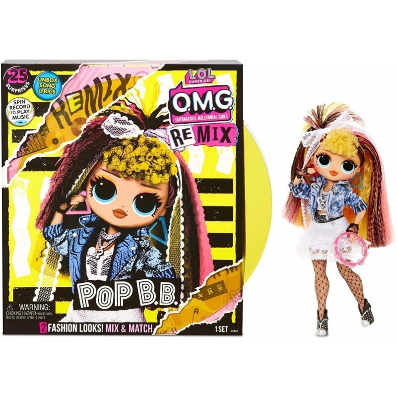 L.O.L. Surprise! O.M.G. Remix POP BB moenukk – 25 üllatust koos muusikaga hind ja info | Tüdrukute mänguasjad | kaup24.ee
