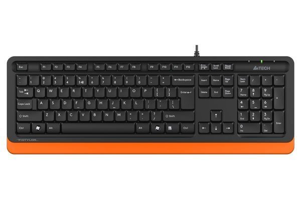 Juhtmega klaviayuur A4Tech FStyler FK 10 Keyboard - Orange цена и информация | Klaviatuurid | kaup24.ee