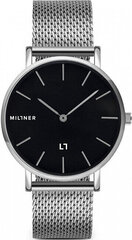 Naiste käekell Millner Mayfair Silver Black 39 mm hind ja info | Naiste käekellad | kaup24.ee