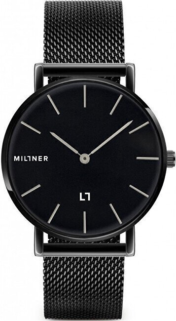 Naiste käekell Millner Mayfair Full Black 39 mm hind ja info | Naiste käekellad | kaup24.ee