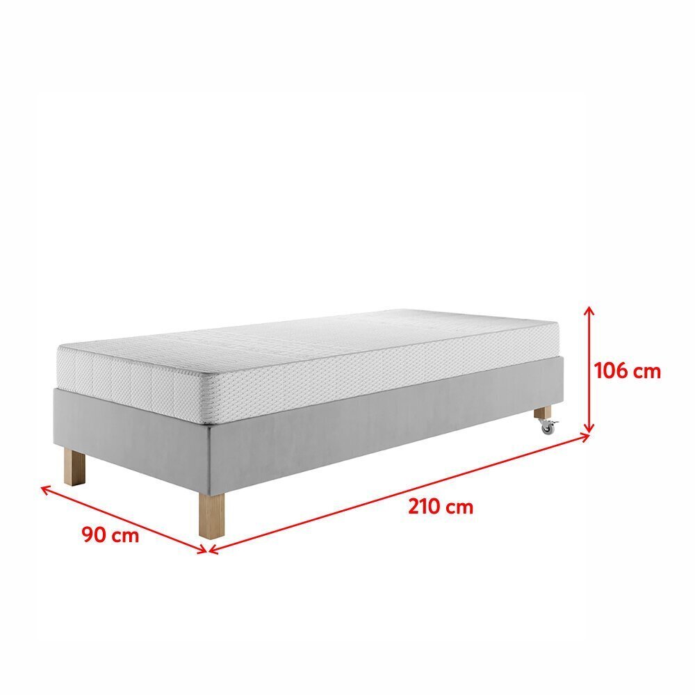 Voodi Selsey Dombay 90x200 cm, hall hind ja info | Voodid | kaup24.ee