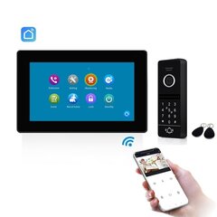 Fonolukk, must, PIN IC komplekt, SLIM SmartHome Wi-Fi “7”, must, puuteekraaniga hind ja info | Fonolukud | kaup24.ee