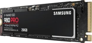 SSD 250GB 980 PRO M.2 PCIe 4.0 цена и информация | Внутренние жёсткие диски (HDD, SSD, Hybrid) | kaup24.ee