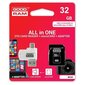 Goodram All In One 32GB Class 10/UHS 1 + Adapter + USB Reader цена и информация | Mälupulgad | kaup24.ee