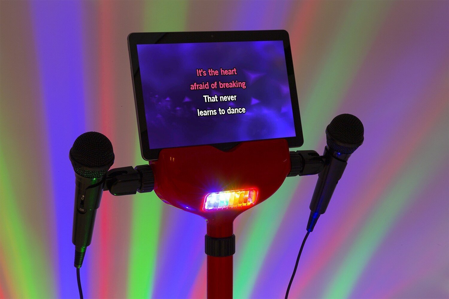 Karaoke lavakomplekt valgustatud lavamatiga, Fenton KSM15R hind ja info | Kõlarid | kaup24.ee