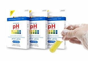 pH testribad, 100 tükki hind ja info | Esmaabi | kaup24.ee