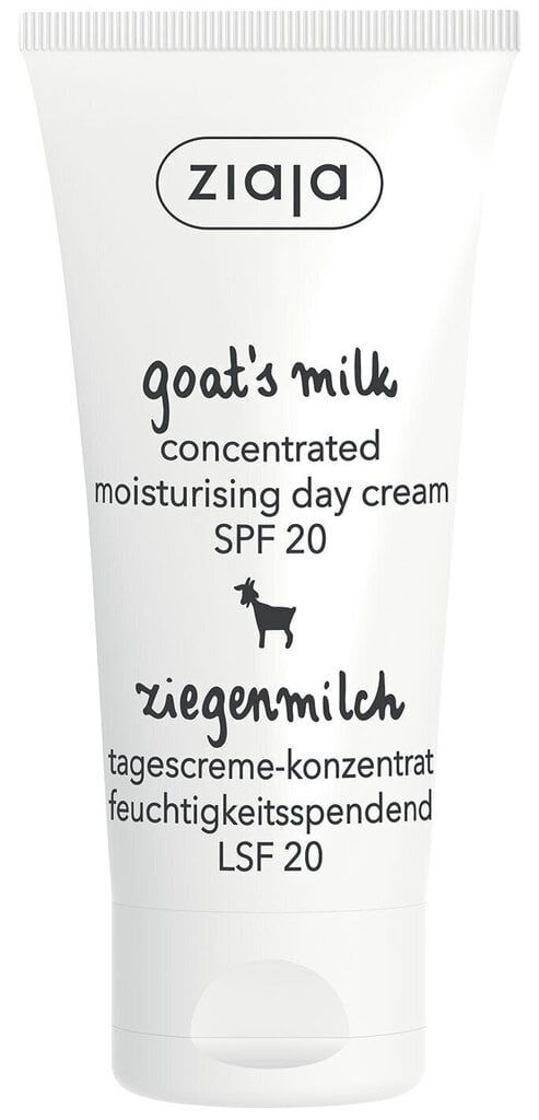 Kontsentreeritud kitsepiimaga kreem SPF 20 Ziaja, 50 ml hind ja info | Näokreemid | kaup24.ee