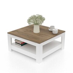 Кофейный столик Grado, белый/коричневый цена и информация | Журнальные столики | kaup24.ee
