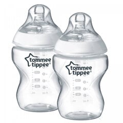 TOMMEE TIPPEE CTN Бутылка с антиколиками 2 x 260 мл с соской 0m+ цена и информация | Бутылочки и аксессуары | kaup24.ee