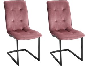 Toolide komplekt Notio Living Oberyn, 2 tooli, roosa hind ja info | Söögitoolid, baaritoolid | kaup24.ee