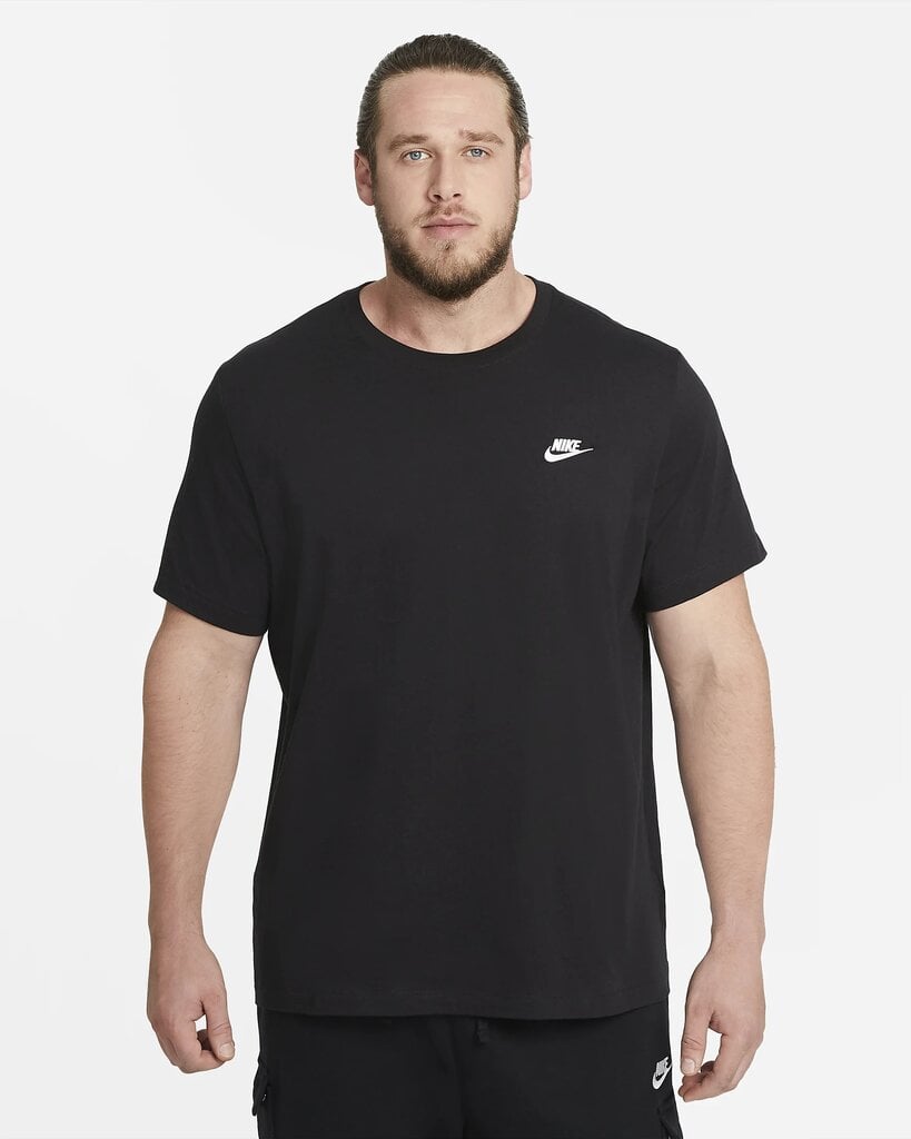 Nike meeste T-särk NSW CLUB TEE, must hind ja info | Meeste T-särgid | kaup24.ee