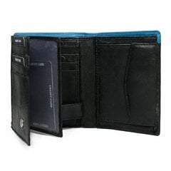 Meeste naturaalsest nahast rahakott Always Wild, must/sinine hind ja info | Meeste rahakotid | kaup24.ee
