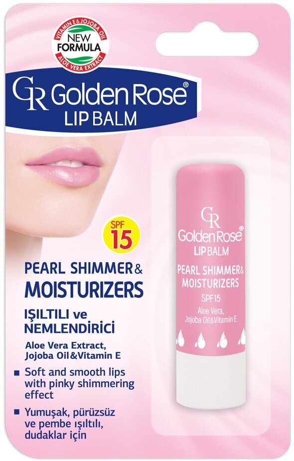 Huulepalsam Golden Rose Pearl Shimmer 4,6 g, 02 Pearl цена и информация | Huulepulgad, -läiked, -palsamid, vaseliin | kaup24.ee