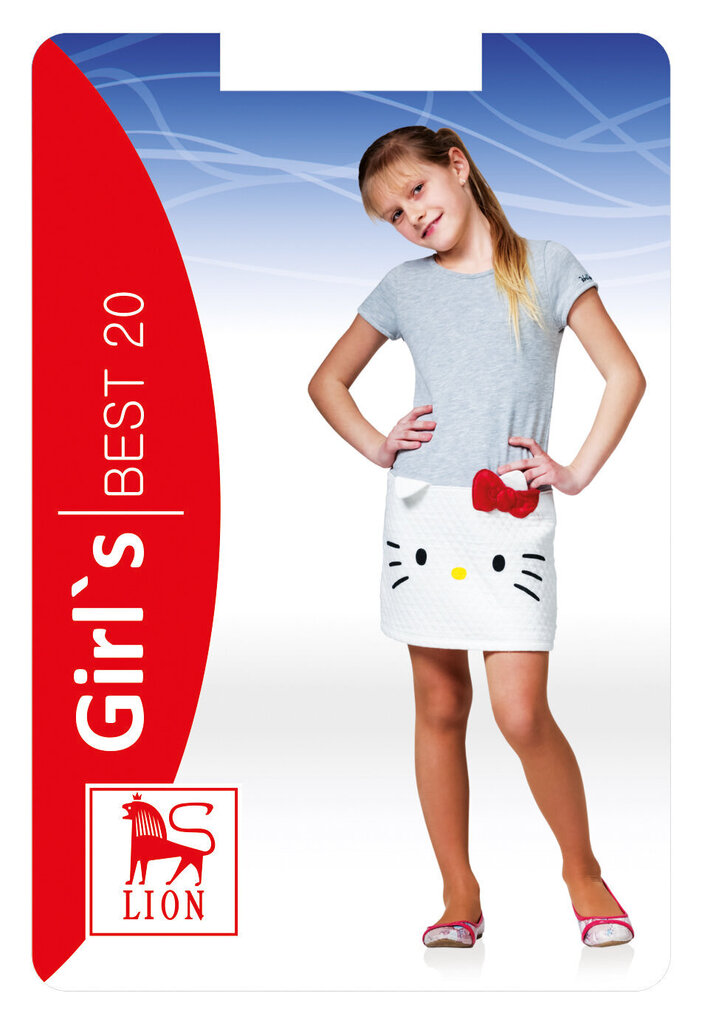 Laste sukkpüksid BEST 20 DEN, valge hind ja info | Tüdrukute sukkpüksid ja sokid | kaup24.ee