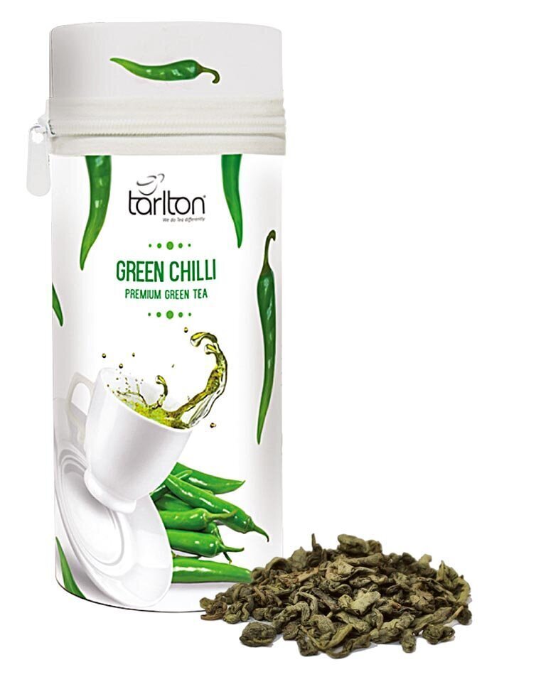 Roheline suureleheline tšilli tee, Green Chilli tea ZIP, TARLTON, 75 g цена и информация | Tee | kaup24.ee