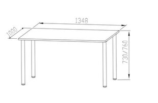 Стол Optimal 29 цена и информация | Компьютерные, письменные столы | kaup24.ee