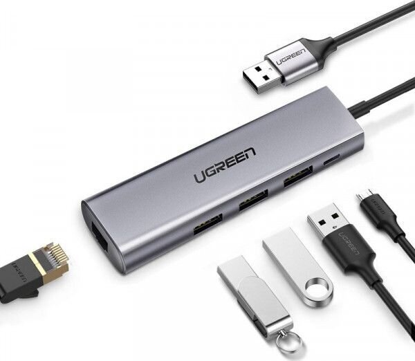 Ugreen CM216 hind ja info | USB jagajad, adapterid | kaup24.ee