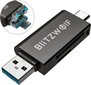 Card reader SD USB-C / USB-A Blitzwolf BW-CR1 цена и информация | USB jagajad, adapterid | kaup24.ee