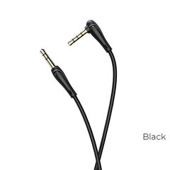 Аудио адаптер Hoco UPA15 AUX 3,5 мм в 3,5 мм с микрофоном, черный цена и информация | Кабели для телефонов | kaup24.ee