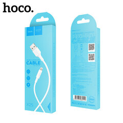 Laadimisjuhe Hoco X25 Lightning 1.0m, valge hind ja info | Mobiiltelefonide kaablid | kaup24.ee