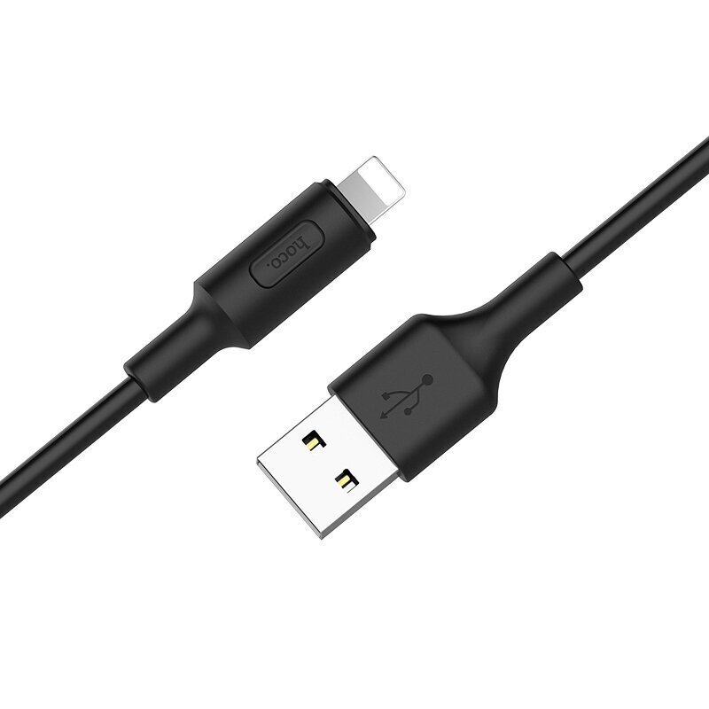 Kaabel Usb A Lightning Hoco X25 1.0m, Laadimisjuhe for Lightning apple iphone USB 2.0 Laadimiskaabel, must hind ja info | Mobiiltelefonide kaablid | kaup24.ee