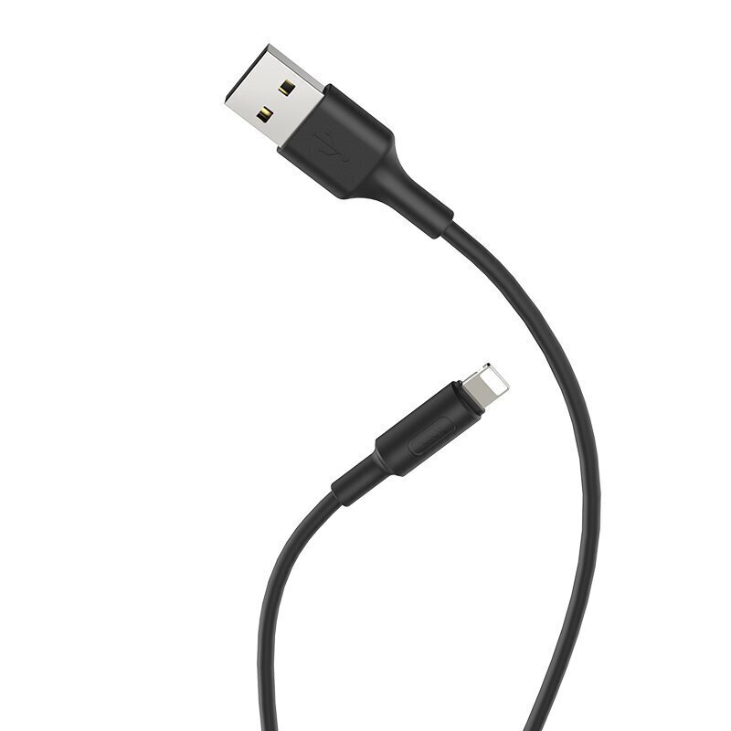 Kaabel Usb A Lightning Hoco X25 1.0m, Laadimisjuhe for Lightning apple iphone USB 2.0 Laadimiskaabel, must hind ja info | Mobiiltelefonide kaablid | kaup24.ee