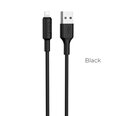 Kaabel Usb A Lightning Hoco X25 1.0m, Laadimisjuhe for Lightning apple iphone USB 2.0 Laadimiskaabel, must