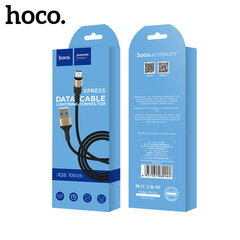 USB кабель Hoco X26 Lightning 1.0 м, черный-золотистый цена и информация | Кабели для телефонов | kaup24.ee
