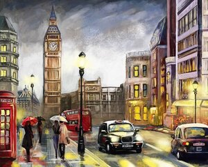 Maalid numbrite järgi TM TSVETNOY London sügisel, 40x50 cm цена и информация | Живопись по номерам | kaup24.ee