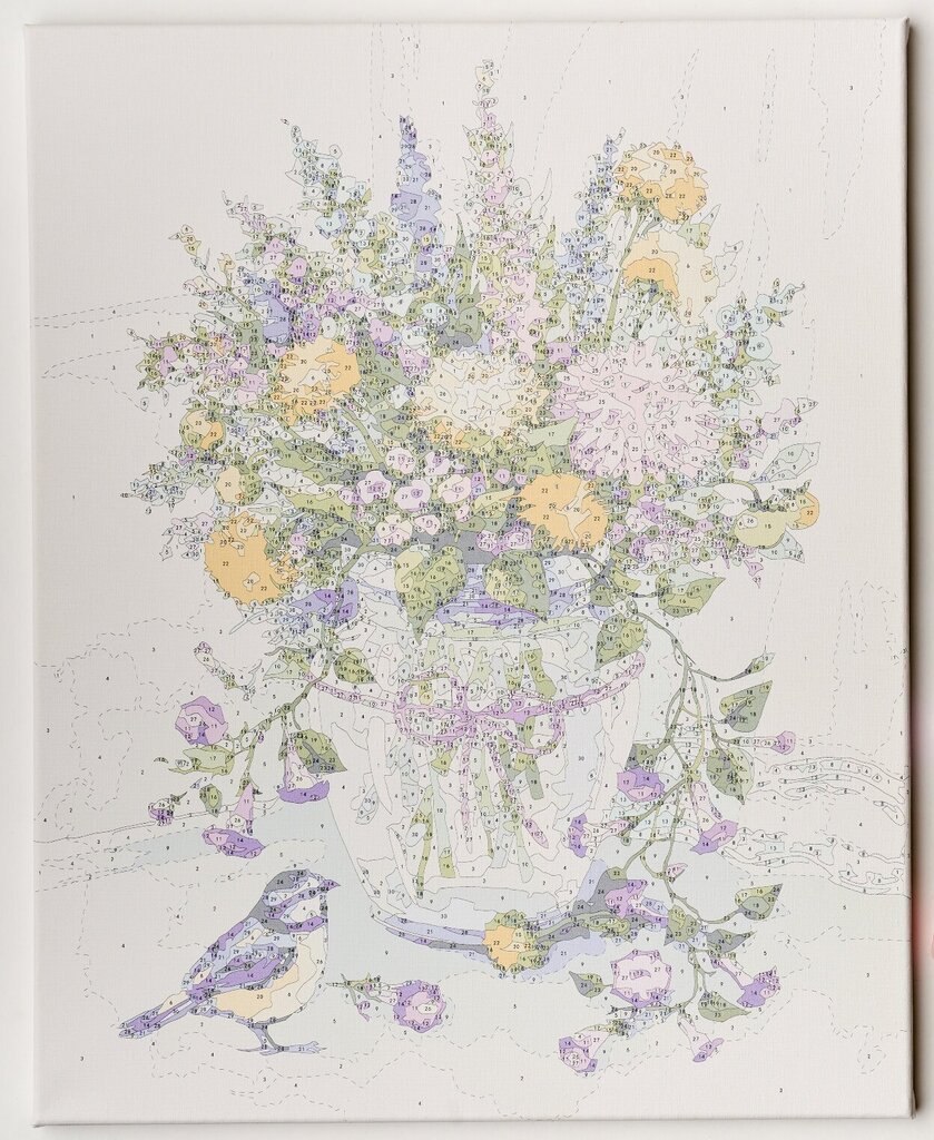 Maalimine numbrite järgi 40x50 cm "Meadow Flowers Bouquet" hind ja info | Maalid numbri järgi | kaup24.ee