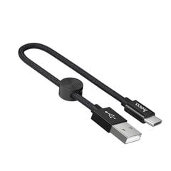 USB кабель Hoco X35 Lightning 0.25 м, черный цена и информация | Кабели для телефонов | kaup24.ee