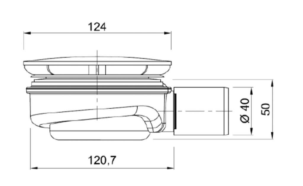 Sifoon dušialusele Speed 2 fi 90 mm hind ja info | Sifoonid | kaup24.ee