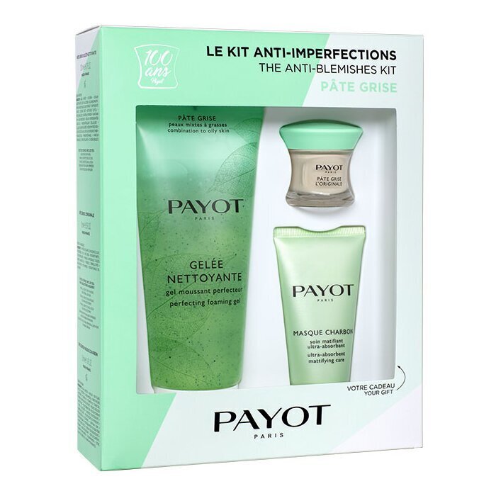 Näohoolduskomplekt Payot Pate Grise Anti-Imperfections: vahutav geel, 200 ml + aknevastane toode, 15 ml + mask, 50 ml цена и информация | Näopuhastusvahendid | kaup24.ee