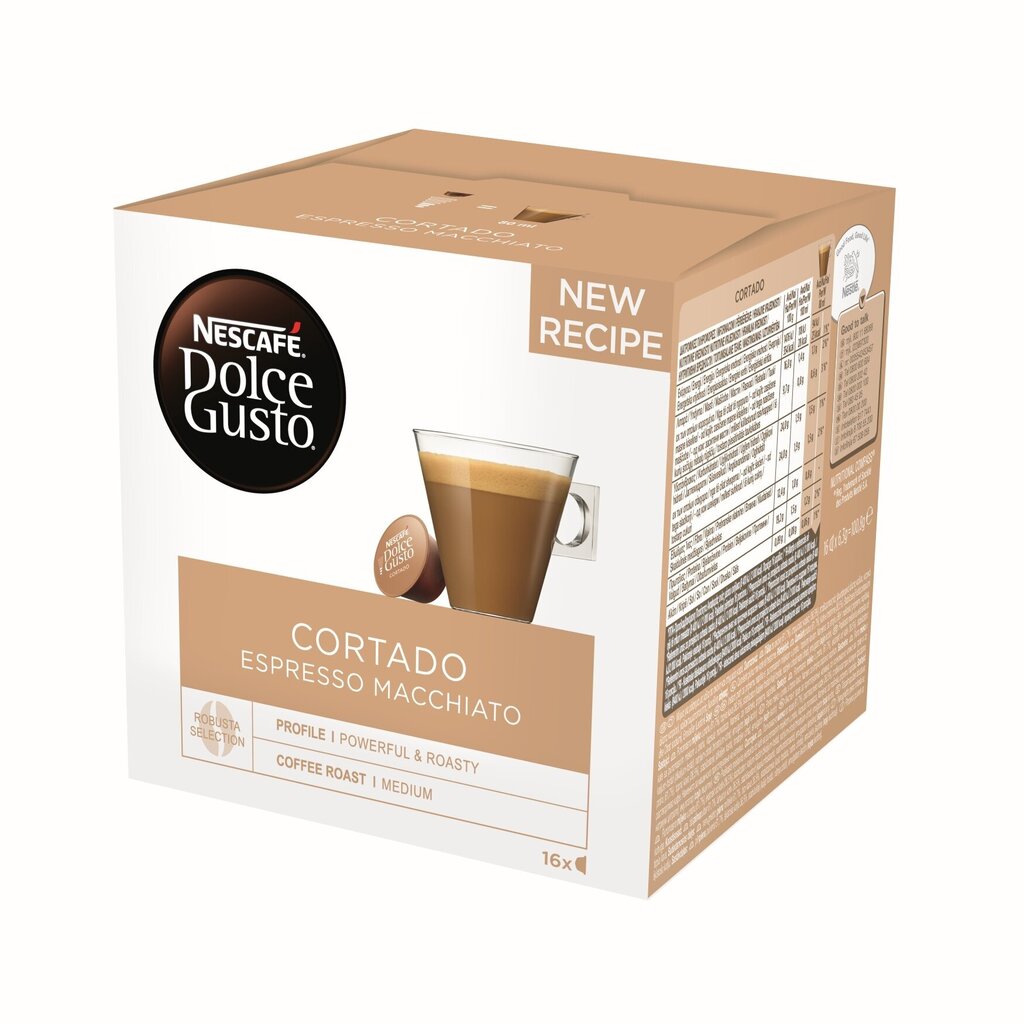 Kohvikapslid Nescafe Dolce Gusto Cortado, 16 tk цена и информация | Kohv, kakao | kaup24.ee