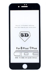 LCD kaitsev karastatud klaas 5D Full Glue Apple iPhone 6/6S, must hind ja info | Ekraani kaitsekiled | kaup24.ee