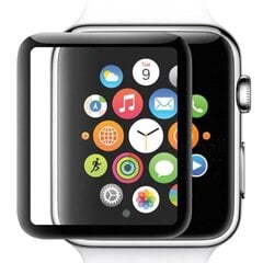 Защитное стекло 5D Full Glue для Apple Watch 44 мм, черное цена и информация | Аксессуары для смарт-часов и браслетов | kaup24.ee