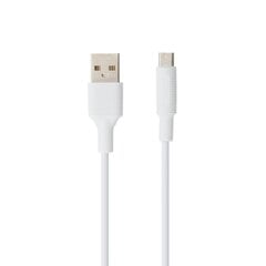 Laadimisjuhe Borofone BX1 microUSB 1.0m, valge цена и информация | Кабели для телефонов | kaup24.ee