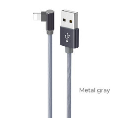 USB кабель Borofone BX26 Lightning 1.0, серый металлик цена и информация | Кабели для телефонов | kaup24.ee