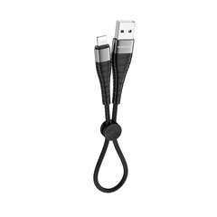 USB кабель Borofone BX32 Lightning 0.25 м, черный цена и информация | Кабели для телефонов | kaup24.ee