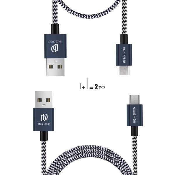 Laadimisjuhe Dux Ducis K-II Pro Type-C FastCharging must 1.0m+2.0m цена и информация | Mobiiltelefonide kaablid | kaup24.ee