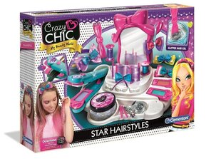 Креативный набор для причесок Clementoni Crazy Chic Star Hairstyles FI, 78420 цена и информация | MUST Металлическая бутылочка с Ярким рисунком (без BPA) (500ml) для мальчиков от 3+ лет Серая с Машинкой | kaup24.ee