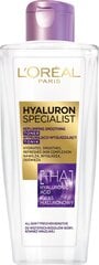 Näotoonik L'Oreal Paris Hyaluron Specialist, 200 ml hind ja info | Näopuhastusvahendid | kaup24.ee