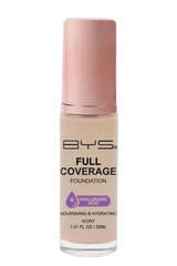 Jumestuskreem Full Coverage Ivory BYS, 30 ml цена и информация | Пудры, базы под макияж | kaup24.ee