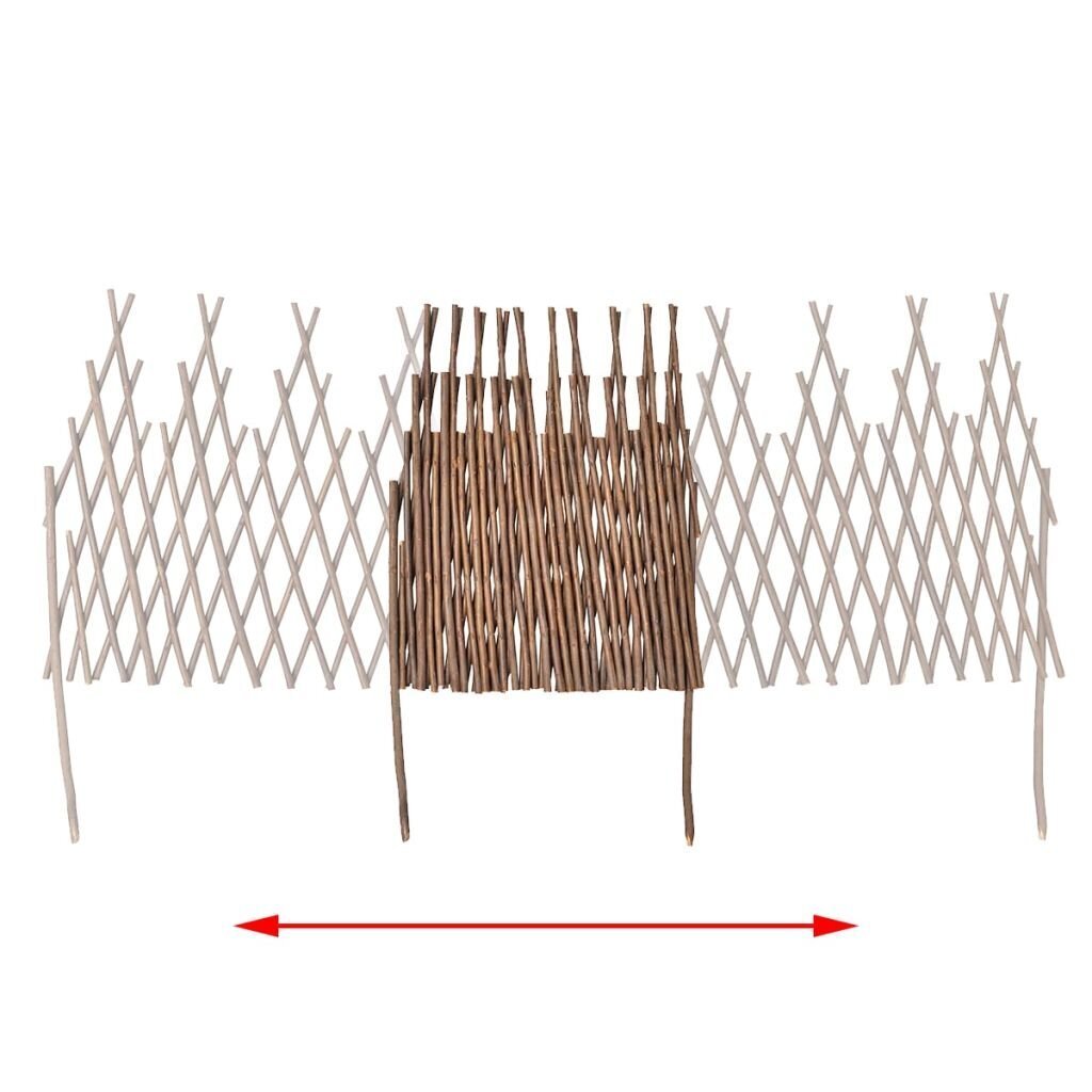 Laiendatav vitstest aed, 170 x 55 cm, 5 tk. hind ja info | Aiad ja tarvikud | kaup24.ee