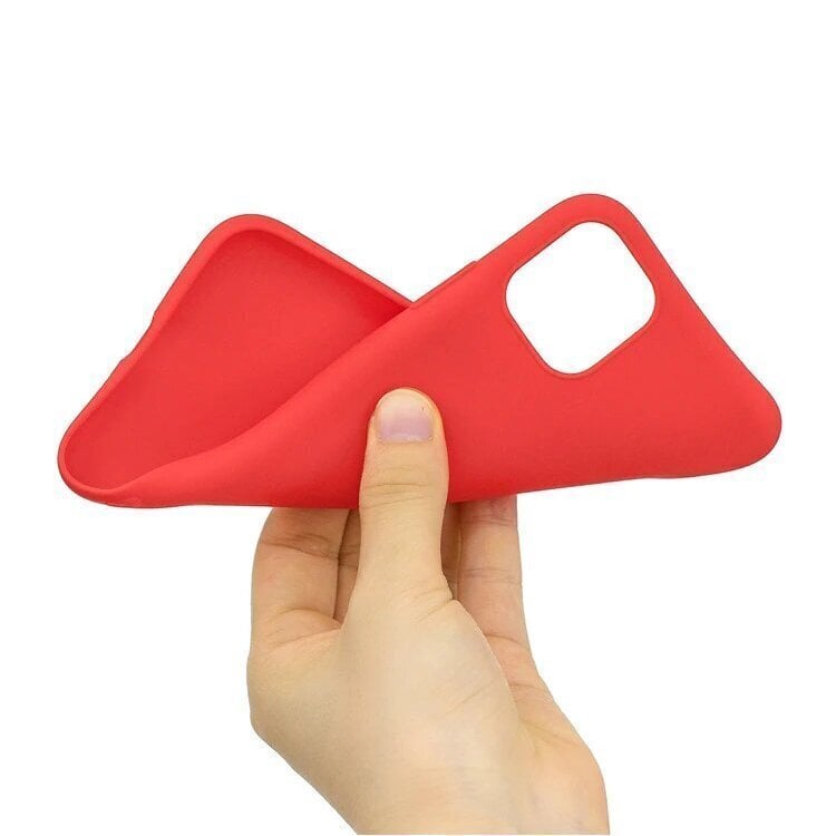 Silicone Case Soft Flexible Rubber ümbris telefonile iPhone 11 Pro, red цена и информация | Telefoni kaaned, ümbrised | kaup24.ee