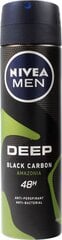 Spreideodorant meestele Nivea Men Deep Amazonia, 150 ml hind ja info | Deodorandid | kaup24.ee