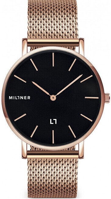 Naiste käekell Millner Mayfair Rose Black 39 mm цена и информация | Naiste käekellad | kaup24.ee