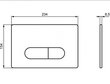 Ideal Standard Oleas™ M1 mehaaniline loputusnupp, valge hind ja info | WC-poti tarvikud | kaup24.ee